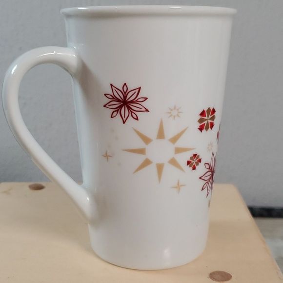 Starbucks Holiday Poinsettia Tall Coffee or Tea Mug Large - Picture 4 of 9